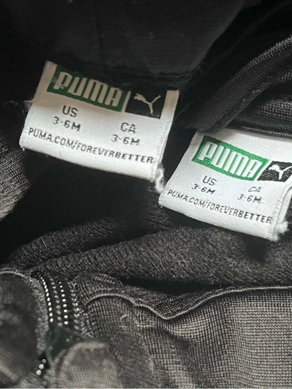 Puma infant baby boy black tracksuit set - Picture 6 of 6